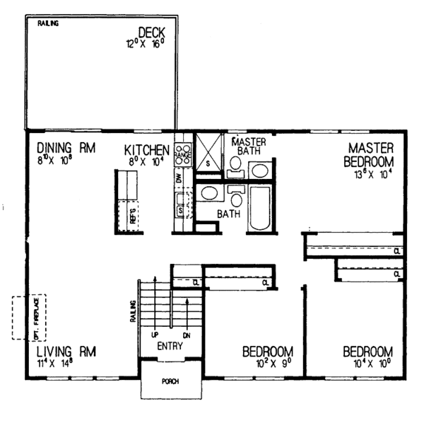 Architectural House Design - Contemporary Floor Plan - Main Floor Plan #72-1035