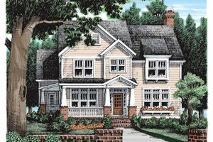 Craftsman Exterior - Front Elevation Plan #927-935