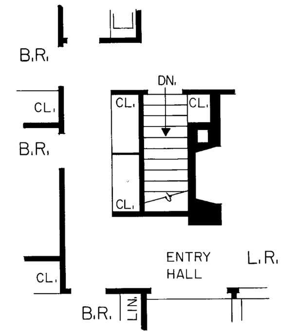 House Blueprint - Ranch Floor Plan - Lower Floor Plan #72-487
