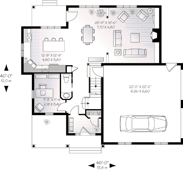 Dream House Plan - Traditional Floor Plan - Main Floor Plan #23-532
