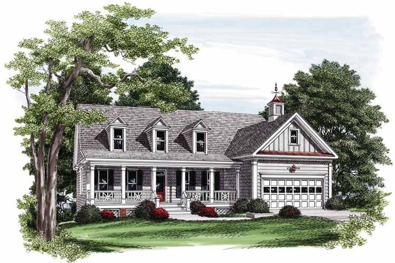 Architectural House Design - Country Exterior - Front Elevation Plan #927-559