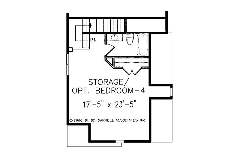 Home Plan - Floor Plan - Other Floor for Country House Plan #54-216 - 3 bed, 2.5 bath