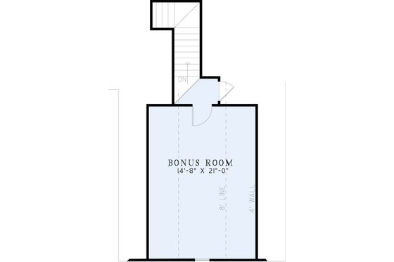 Floor Plan - Upper Floor for European House Plan #17-3434 - 4 bed, 3.5 bath