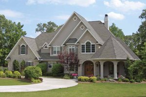Architectural House Design - Country Exterior - Front Elevation Plan #11-275