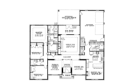 Ranch Style House Plan - 3 Beds 2.5 Baths 2525 Sq/Ft Plan #17-2745 