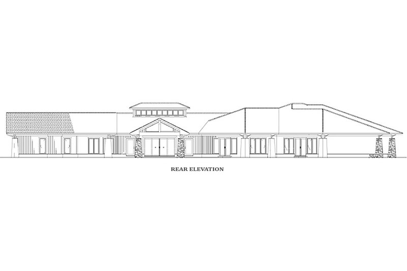 Dream House Plan - Exterior - Rear Elevation 2 for Contemporary House Plan #17-2551 - 4 bed, 3.5 bath