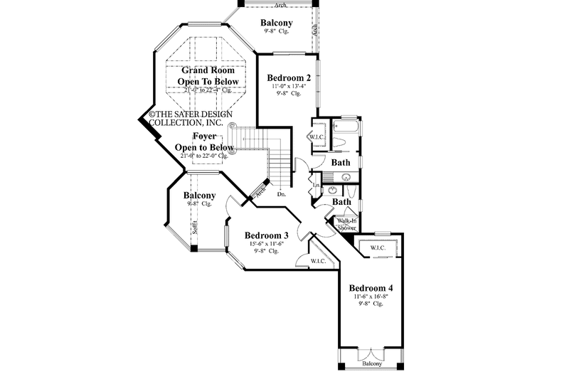 Dream House Plan - Floor Plan - Upper Floor for Mediterranean House Plan #930-423 - 5 bed, 4.5 bath