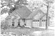 Country Style House Plan - 2 Beds 2 Baths 1287 Sq/Ft Plan #17-2658 