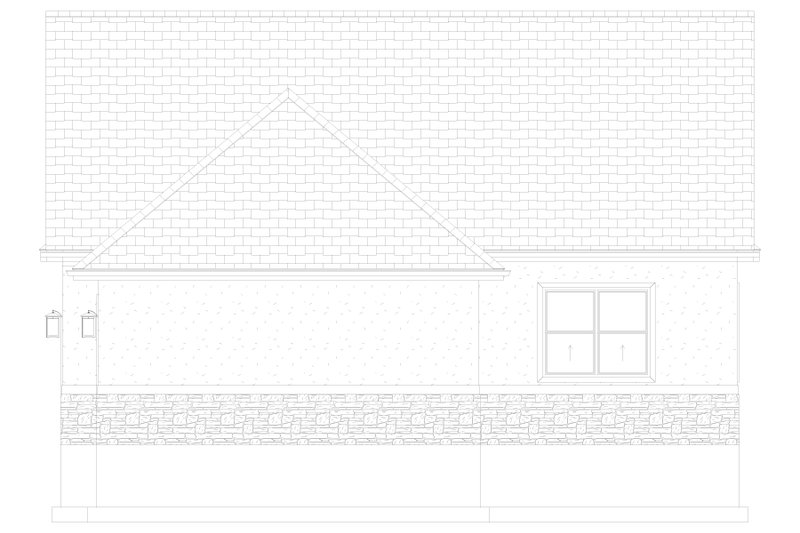 House Design - Exterior - Rear Elevation 2 for Traditional House Plan #1060-358, 0 bath