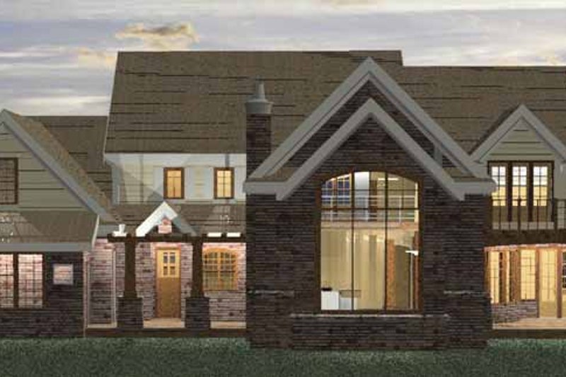 House Plan Design - Exterior - Rear Elevation for Classical House Plan #937-23 - 5 bed, 3 bath