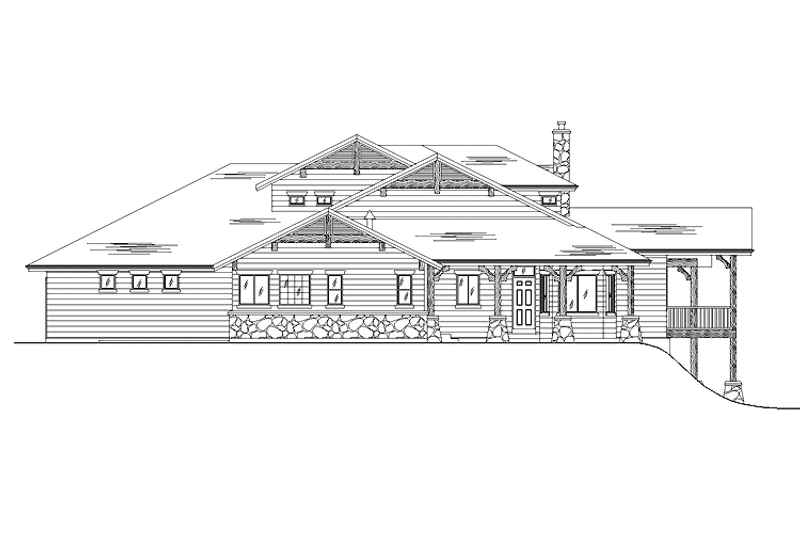 Dream House Plan - Exterior - Rear Elevation for Craftsman House Plan #945-114 - 2 bed, 2 bath