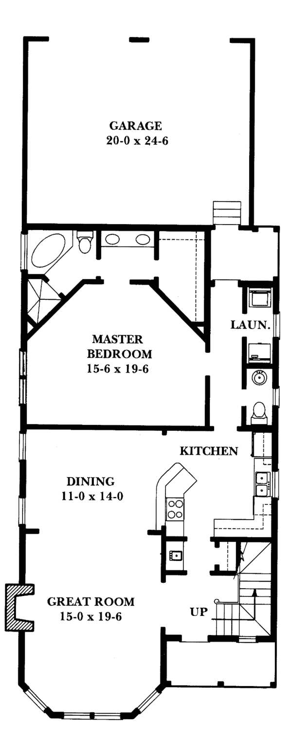 House Design - Victorian Floor Plan - Main Floor Plan #1047-30