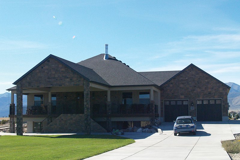 Dream House Plan - Exterior - Front Elevation 3 for Ranch House Plan #1060-21 - 5 bed, 4 bath