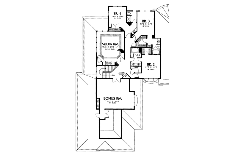 Home Plan - Floor Plan - Upper Floor for Traditional House Plan #48-745 - 4 bed, 5.5 bath