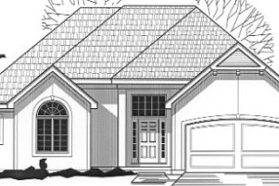 Exterior - Front Elevation for Traditional House Plan #67-840 - 4 bed, 3 bath