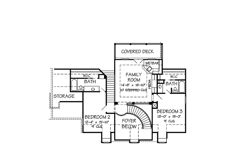 Dream House Plan - Floor Plan - Upper Floor for Country House Plan #968-36 - 3 bed, 3.5 bath