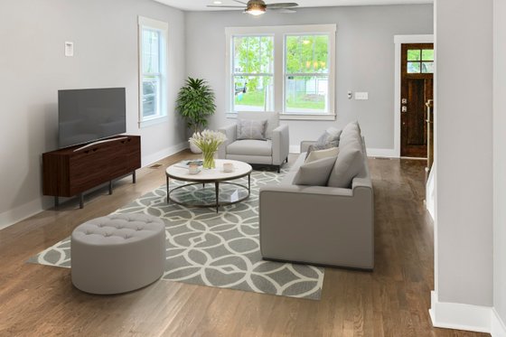 Interior - Family Room for Country House Plan #461-90 - 6 bed, 4.5 bath