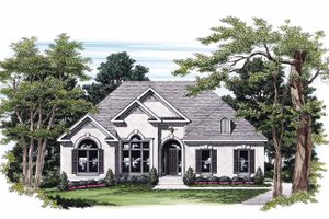 House Plan Design - Exterior - Front Elevation for Mediterranean House Plan #927-231 - 3 bed, 2 bath