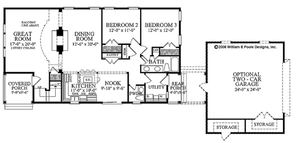 House Plan Design - Colonial Floor Plan - Main Floor Plan #137-324