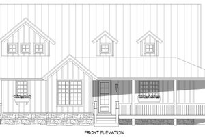 Exterior - Front Elevation 3 for Traditional House Plan #932-441 - 3 bed, 2.5 bath