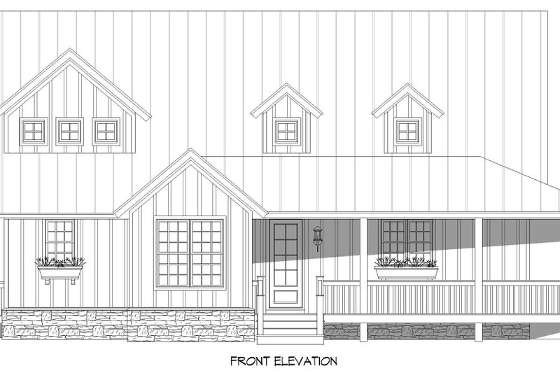 Architectural House Design - Exterior - Front Elevation 3 for Traditional House Plan #932-441 - 3 bed, 2.5 bath