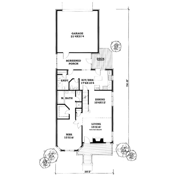 Traditional Floor Plan - Main Floor Plan #50-227