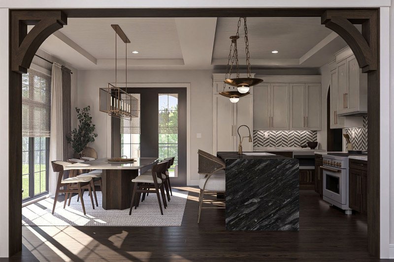 Architectural House Design - Interior - Dining Room for Victorian House Plan #455-376 - 3 bed, 2.5 bath