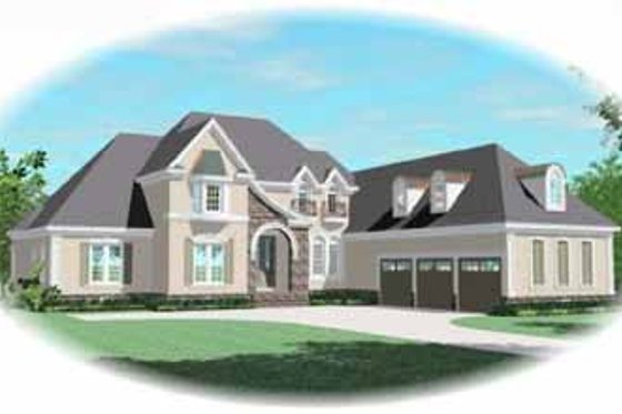 Exterior - Front Elevation for Traditional House Plan #81-403 - 4 bed, 3.5 bath