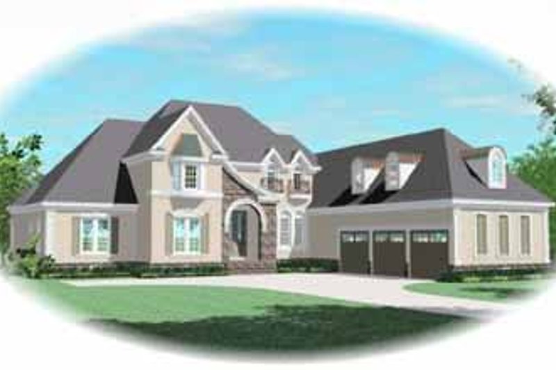 Traditional Style House Plan - 4 Beds 3.5 Baths 4490 Sq/Ft Plan #81-403