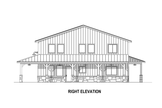 Exterior - Other Elevation for Barndominium House Plan #1084-19 - 3 bed, 2.5 bath