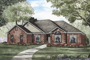 Architectural House Design - Traditional Exterior - Front Elevation Plan #17-2880