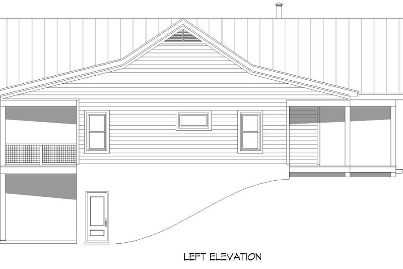 Architectural House Design - Exterior - Other Elevation for Southern House Plan #932-857 - 2 bed, 3 bath