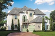 European Style House Plan - 4 Beds 5 Baths 3103 Sq/Ft Plan #930-445 