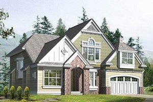 Traditional Exterior - Front Elevation Plan #132-116