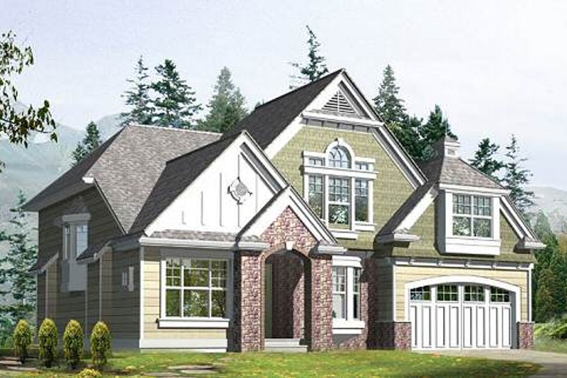 Dream House Plan - Traditional Exterior - Front Elevation Plan #132-116