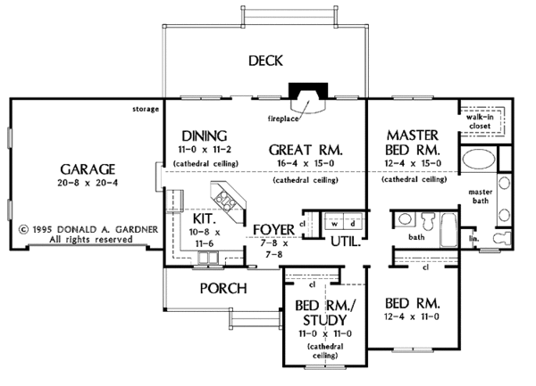Dream House Plan - Country Floor Plan - Main Floor Plan #929-238