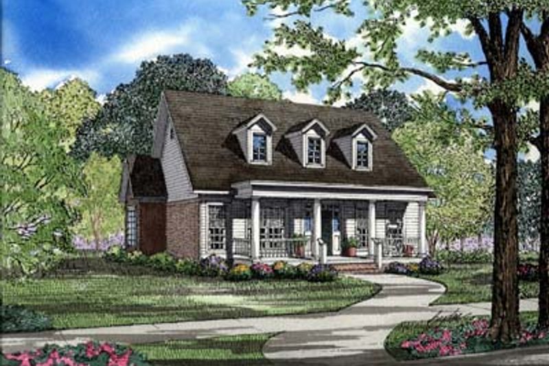Home Plan - Farmhouse Exterior - Front Elevation Plan #17-418