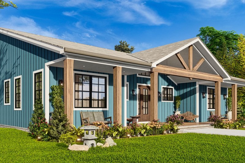 House Design - Exterior - Front Elevation 14 for Craftsman House Plan #54-591 - 3 bed, 2.5 bath
