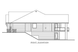 Exterior - Other Elevation 1 for Farmhouse House Plan #1100-42 - 2 bed, 2 bath