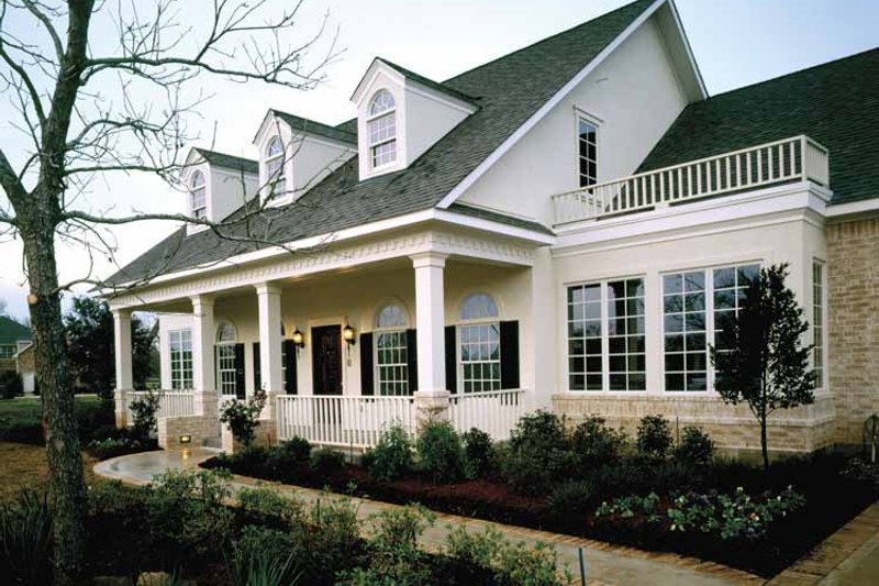 Architectural House Design - Exterior - Front Elevation 4 for Colonial House Plan #320-844 - 3 bed, 3.5 bath