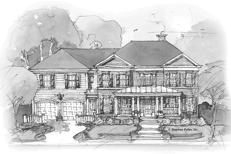 Architectural House Design - Colonial Exterior - Front Elevation Plan #429-323