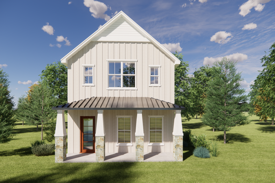 Exterior - Front Elevation 3 for Bungalow House Plan #1098-16 - 3 bed, 2.5 bath