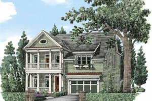 Colonial Exterior - Front Elevation Plan #927-485