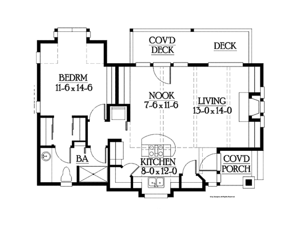 Home Plan - Craftsman Floor Plan - Upper Floor Plan #132-527