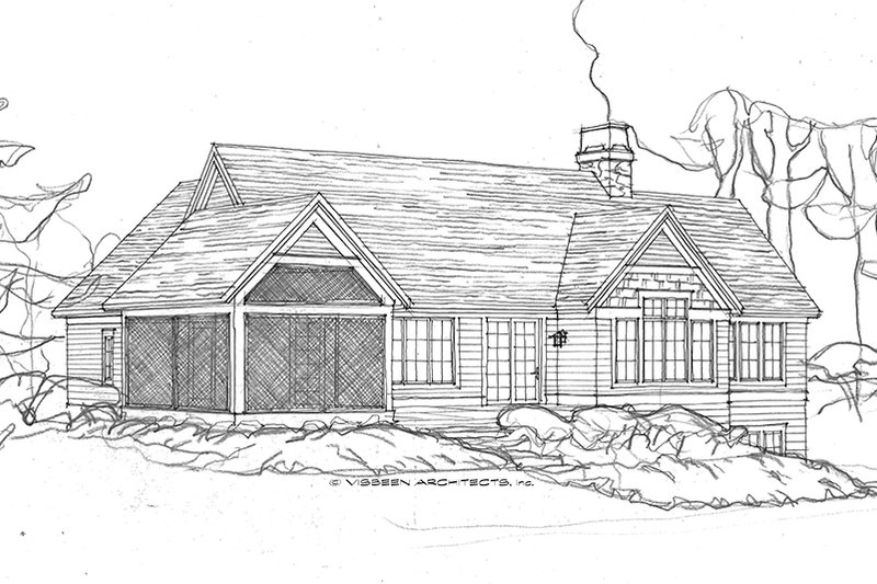Dream House Plan - Exterior - Rear Elevation for Ranch House Plan #928-283 - 3 bed, 3 bath