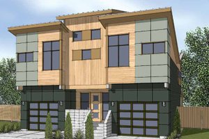 Dream House Plan - Contemporary Exterior - Front Elevation Plan #569-12