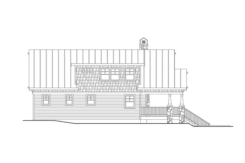 Architectural House Design - Exterior - Other Elevation 1 for Cottage House Plan #124-1366 - 3 bed, 2.5 bath
