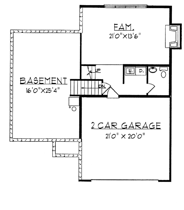 Home Plan - Contemporary Floor Plan - Lower Floor Plan #70-1328