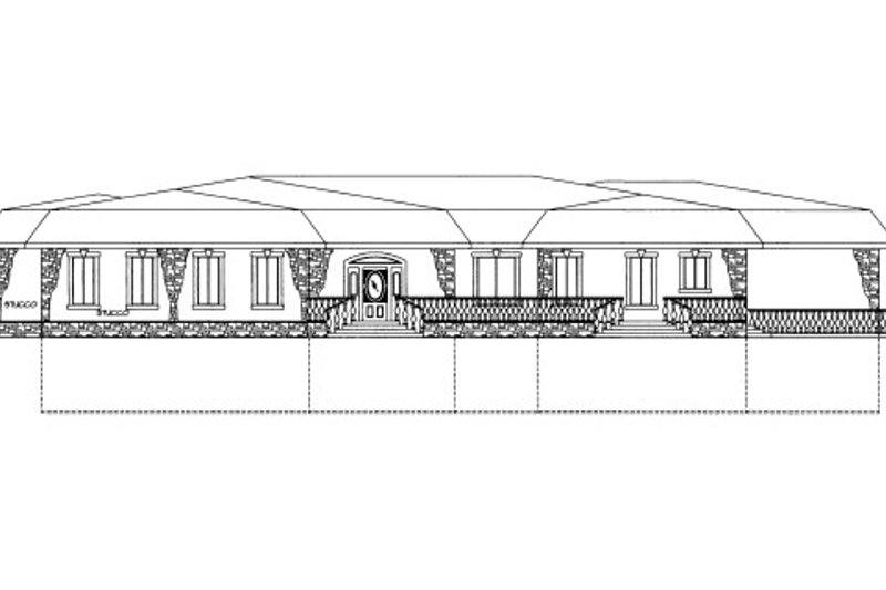 Architectural House Design - Modern Exterior - Front Elevation Plan #117-631