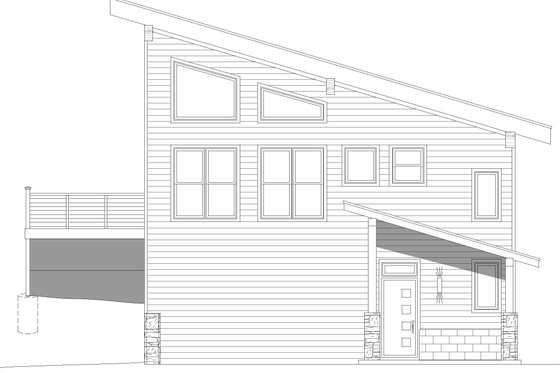 Exterior - Front Elevation 4 for Country House Plan #932-380 - 1 bed, 1 bath